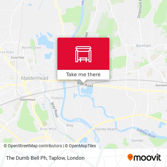 The Dumb Bell Ph, Taplow map