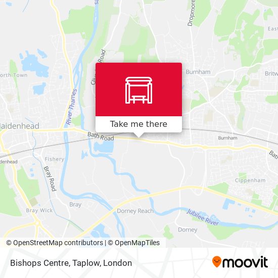 Bishops Centre, Taplow map
