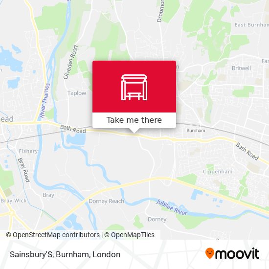 Sainsbury'S, Burnham map