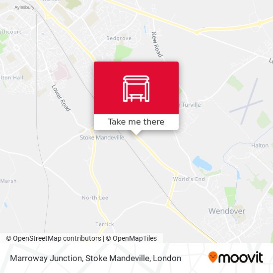 Marroway Junction, Stoke Mandeville map