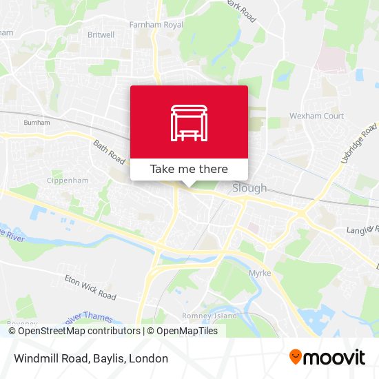 Windmill Road, Baylis map