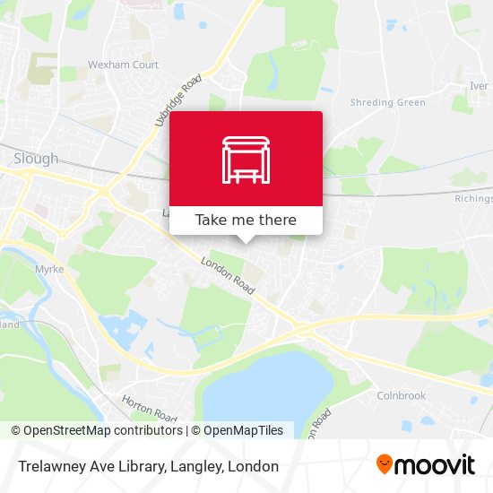 Trelawney Ave Library, Langley map