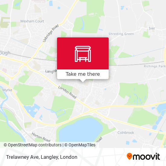 Trelawney Ave, Langley map