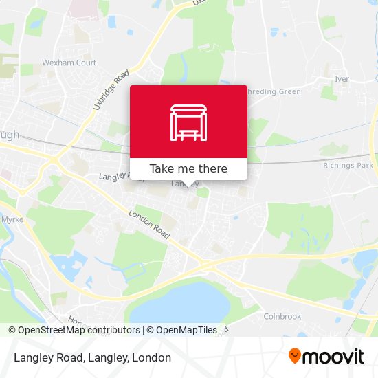 Langley Road, Langley map