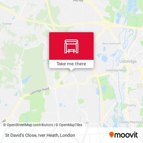 St David's Close, Iver Heath map