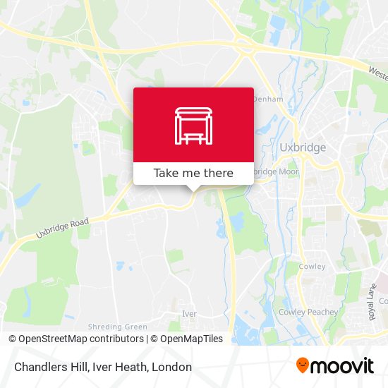 Chandlers Hill, Iver Heath map