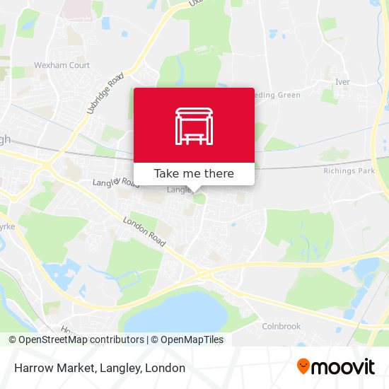 Harrow Market, Langley map