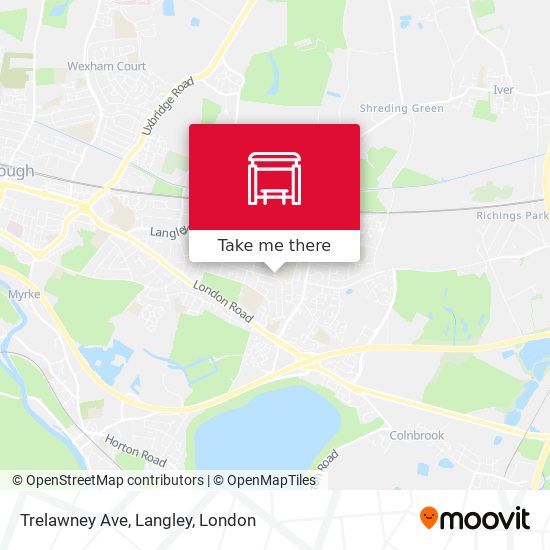 Trelawney Ave, Langley map
