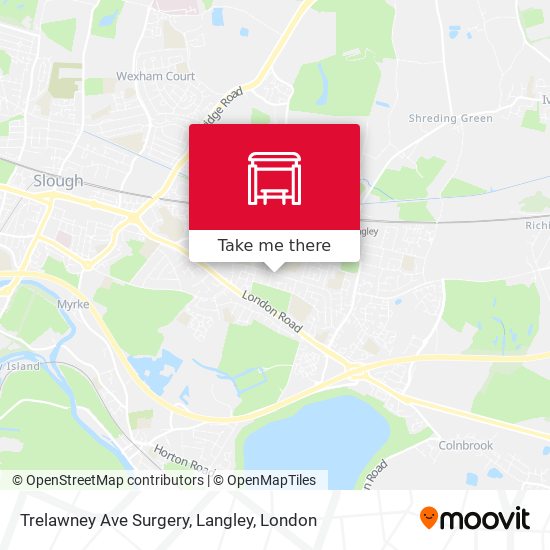 Trelawney Ave Surgery, Langley map