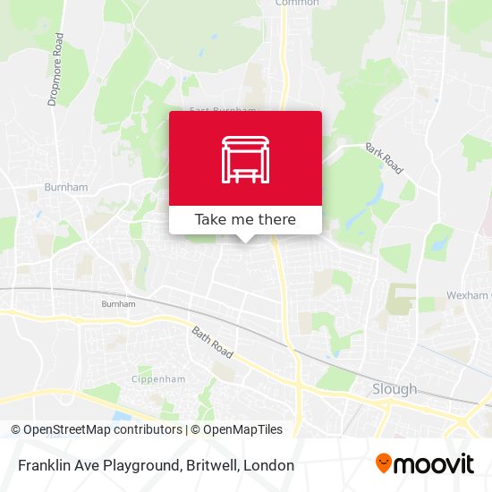 Franklin Ave Playground, Britwell map