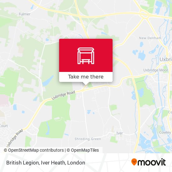 British Legion, Iver Heath map
