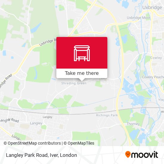 Langley Park Road, Iver map