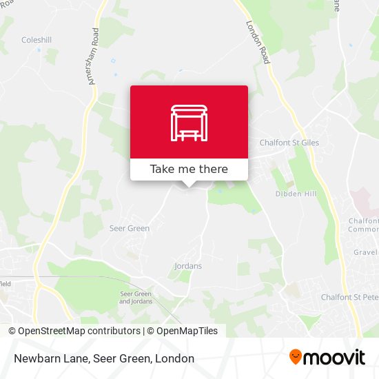 Newbarn Lane, Seer Green map