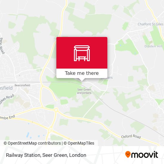 Railway Station, Seer Green map