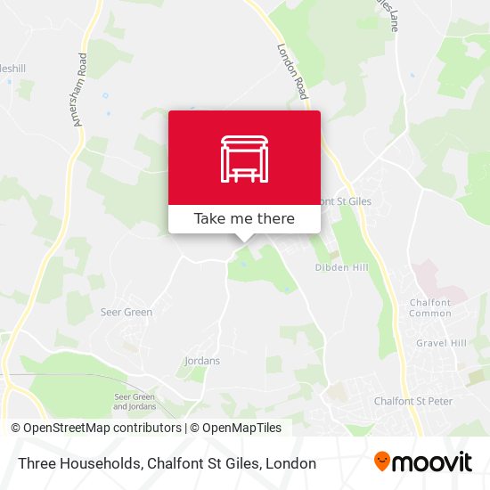 Three Households, Chalfont St Giles map