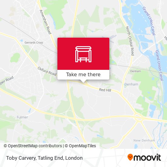 Toby Carvery, Tatling End map
