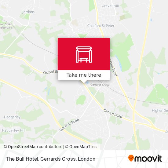 The Bull Hotel, Gerrards Cross map