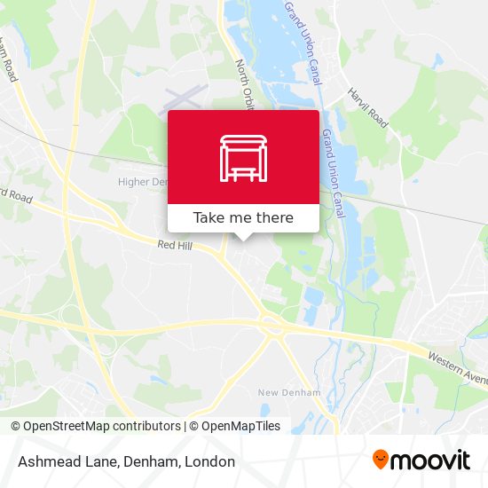 Ashmead Lane, Denham map