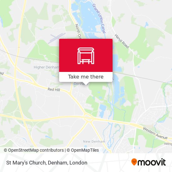 St Mary's Church, Denham map