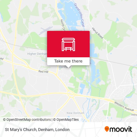 St Mary's Church, Denham map