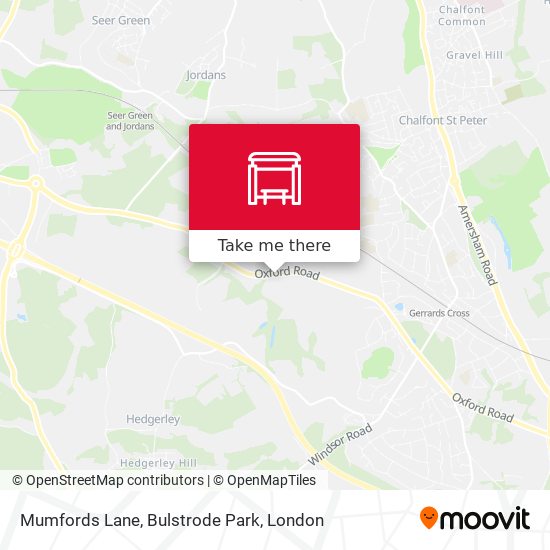 Mumfords Lane, Bulstrode Park map