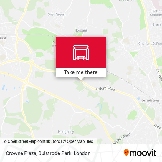 Crowne Plaza, Bulstrode Park map