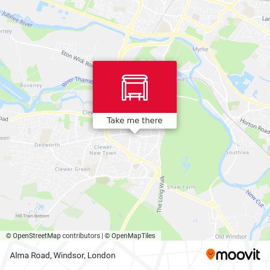 Alma Road, Windsor map