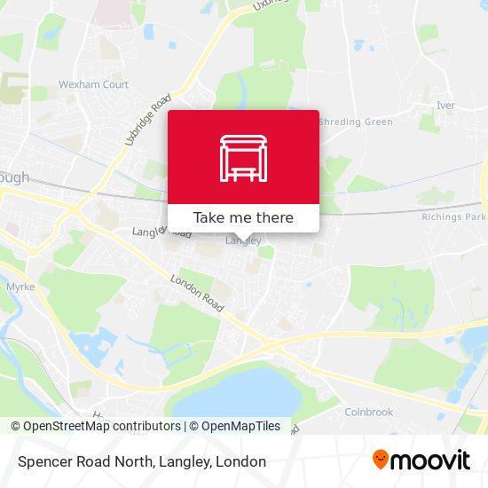 Spencer Road North, Langley map