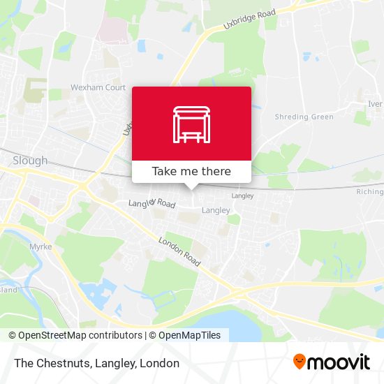 The Chestnuts, Langley map