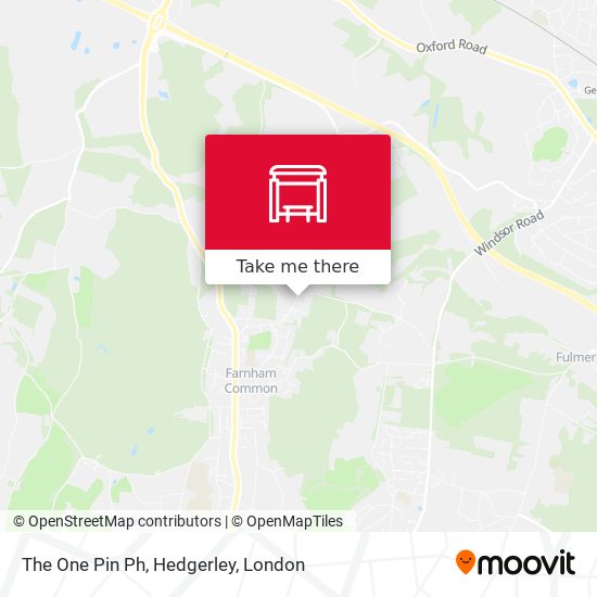 The One Pin Ph, Hedgerley map