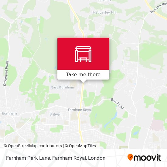 Farnham Park Lane, Farnham Royal map