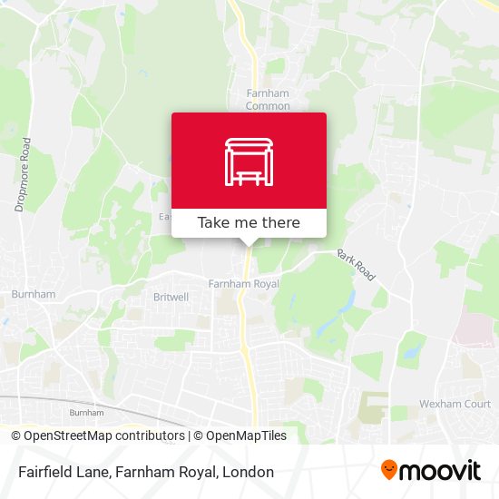 Fairfield Lane, Farnham Royal map