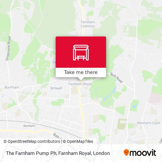 The Farnham Pump Ph, Farnham Royal map