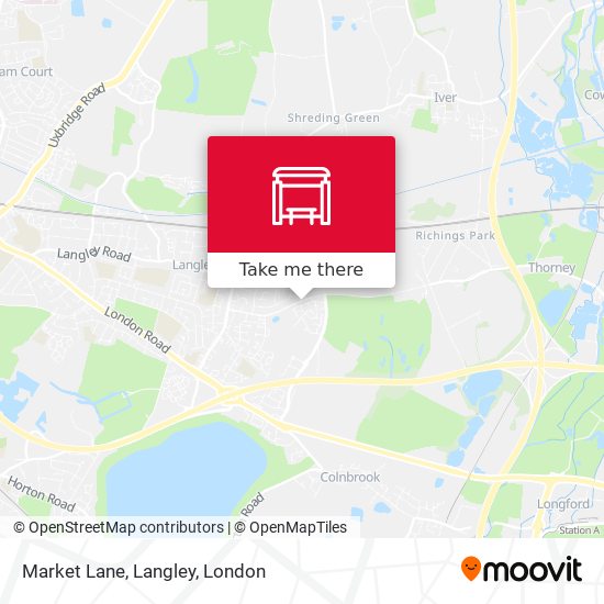 Market Lane, Langley map