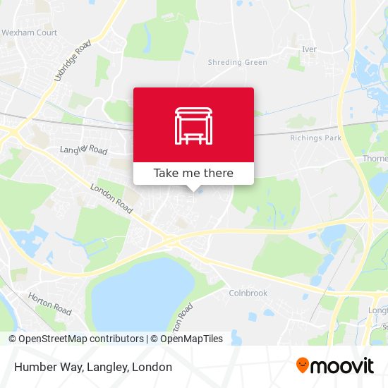 Humber Way, Langley map