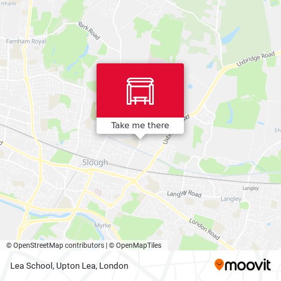 Lea School, Upton Lea map