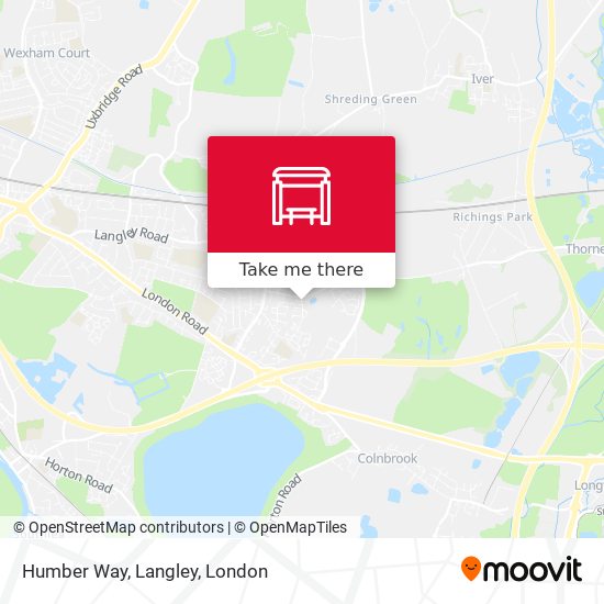 Humber Way, Langley map