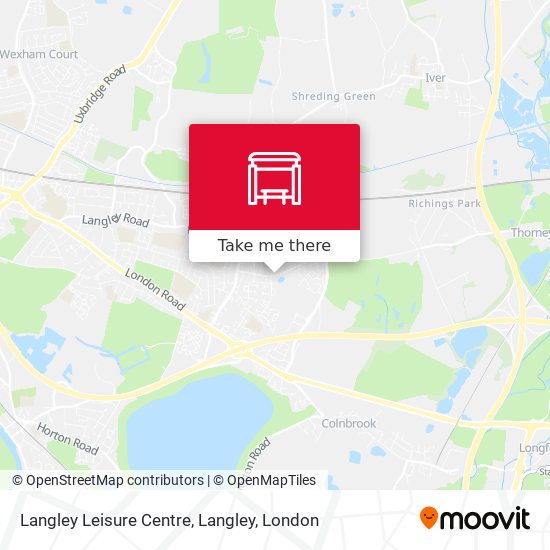 Langley Leisure Centre, Langley map