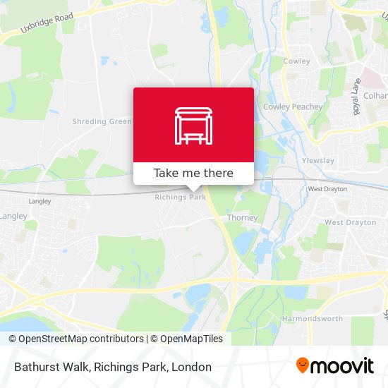 Bathurst Walk, Richings Park map