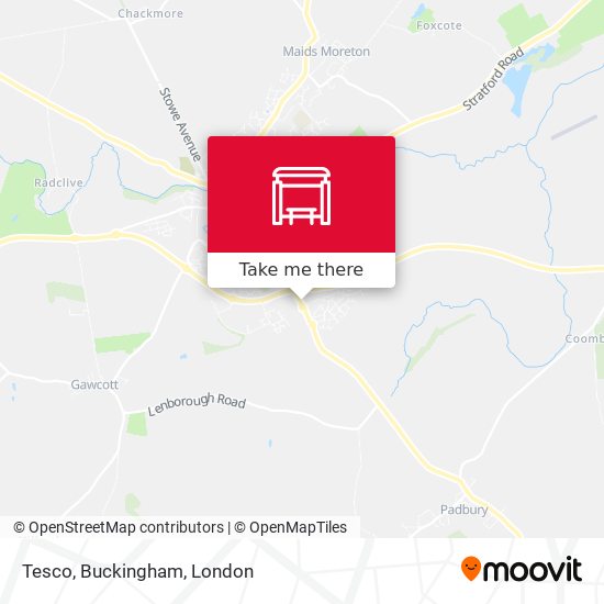 Tesco, Buckingham map