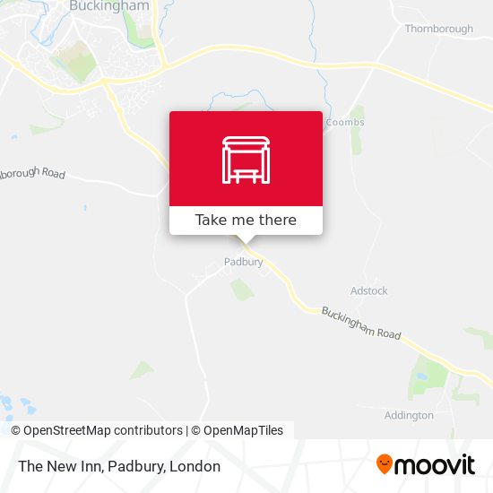 The New Inn, Padbury map