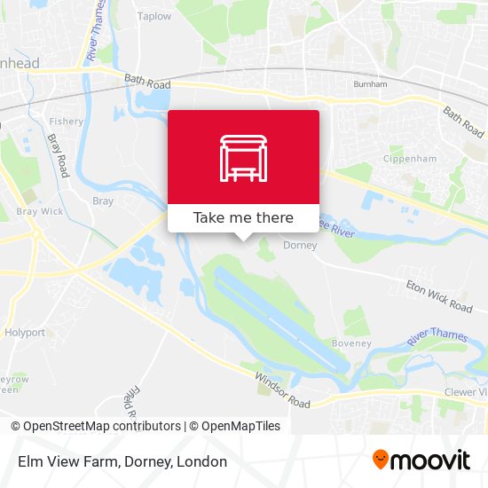 Elm View Farm, Dorney map