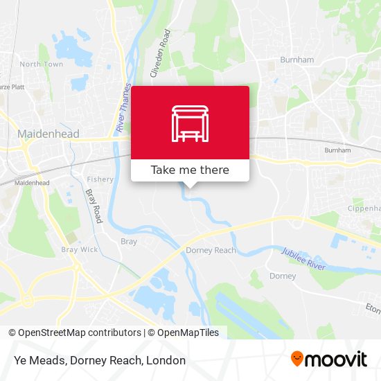 Ye Meads, Dorney Reach map