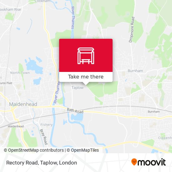 Rectory Road, Taplow map