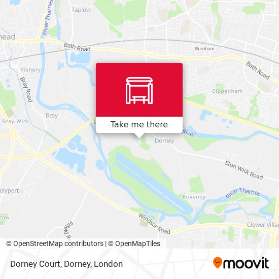 Dorney Court, Dorney map