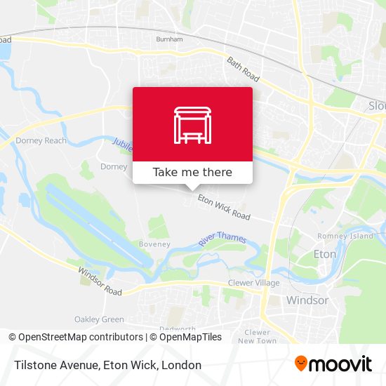 Tilstone Avenue, Eton Wick map