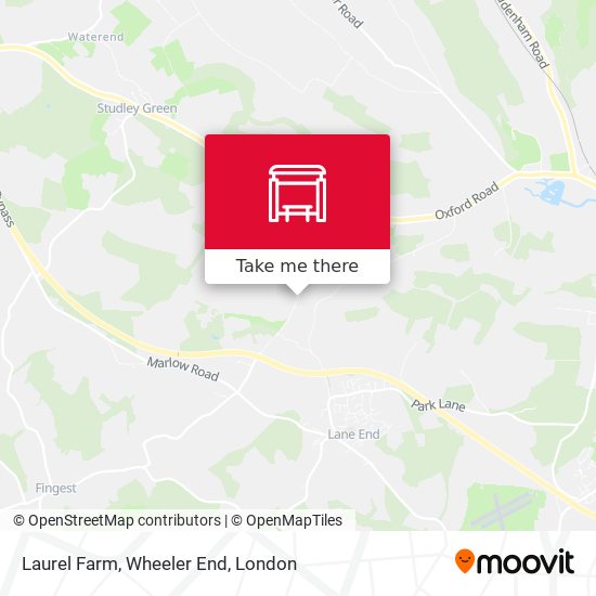 Laurel Farm, Wheeler End map
