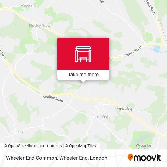 Wheeler End Common, Wheeler End map