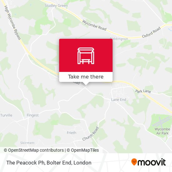 The Peacock Ph, Bolter End map