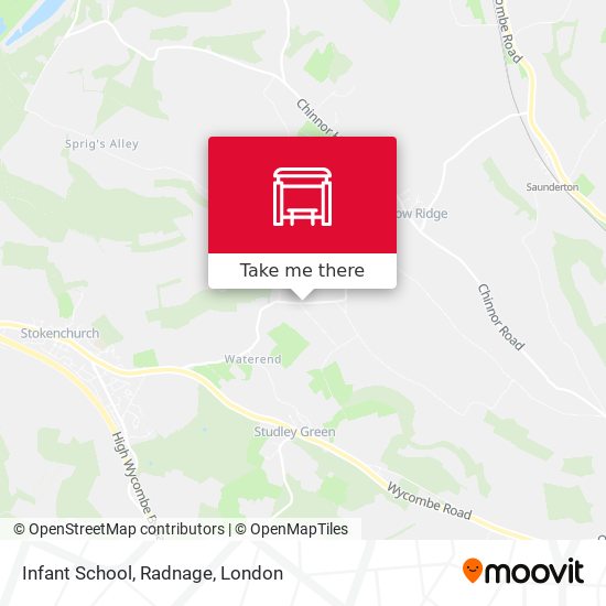 Infant School, Radnage map
